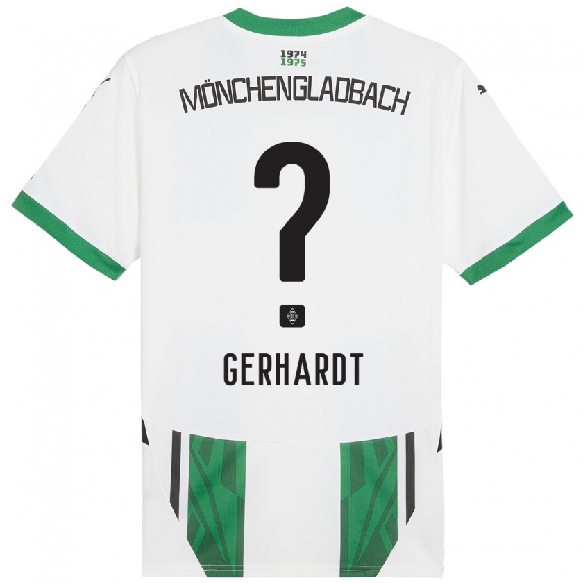 Kandiny Heren Konstantin Gerhardt #0 Wit Groen Thuisshirt Thuistenue 2024/25 T-Shirt