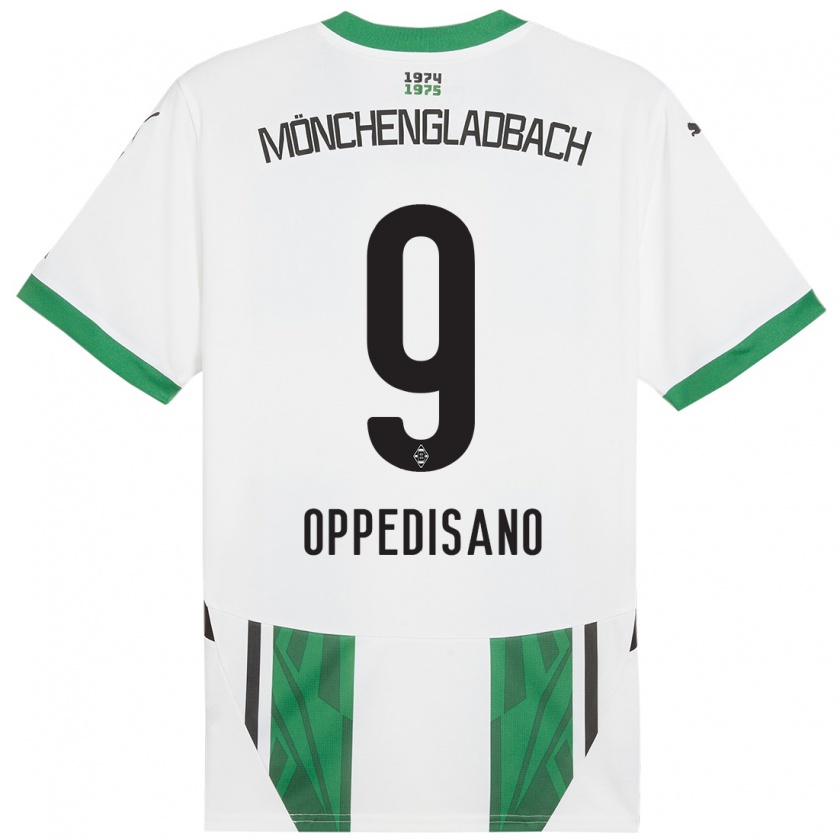 Kandiny Heren Valentina Oppedisano #9 Wit Groen Thuisshirt Thuistenue 2024/25 T-Shirt België