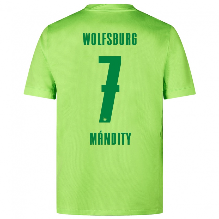 Kandiny Heren Márkó Mándity #7 Fluorescerend Groen Thuisshirt Thuistenue 2024/25 T-Shirt België