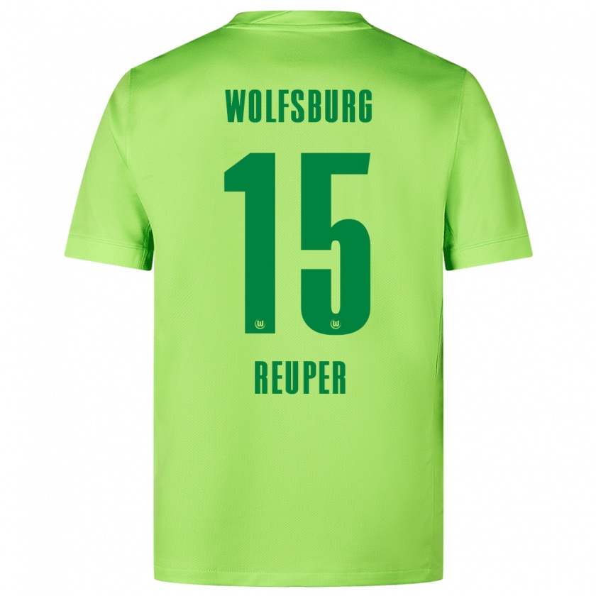 Kandiny Uomo Maglia Tim Reuper #15 Verde Fluorescente Kit Gara Home 2024/25 Maglietta