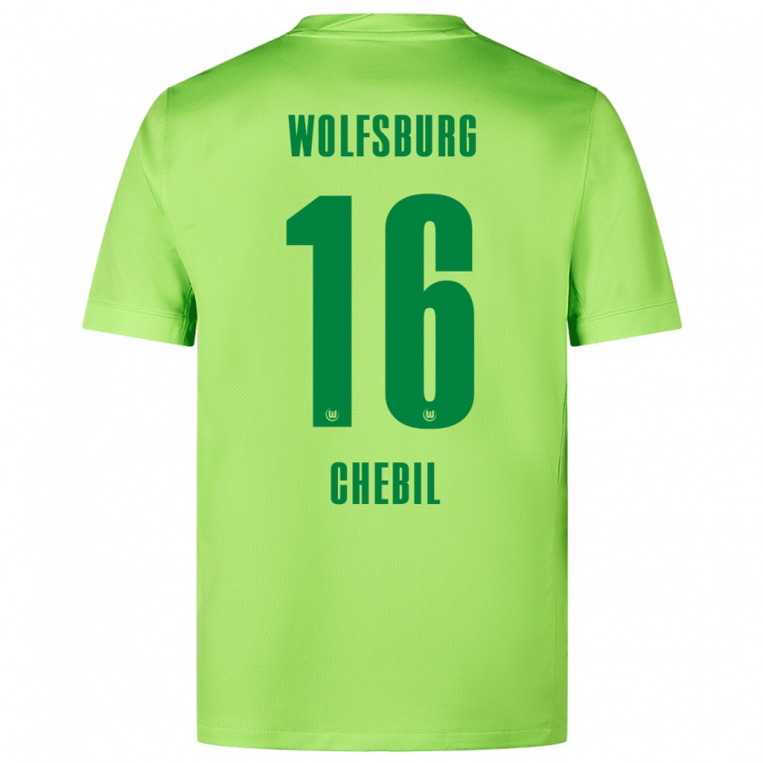 Kandiny Herren Yasin Chebil #16 Fluoreszierendes Grün Heimtrikot Trikot 2024/25 T-Shirt Österreich