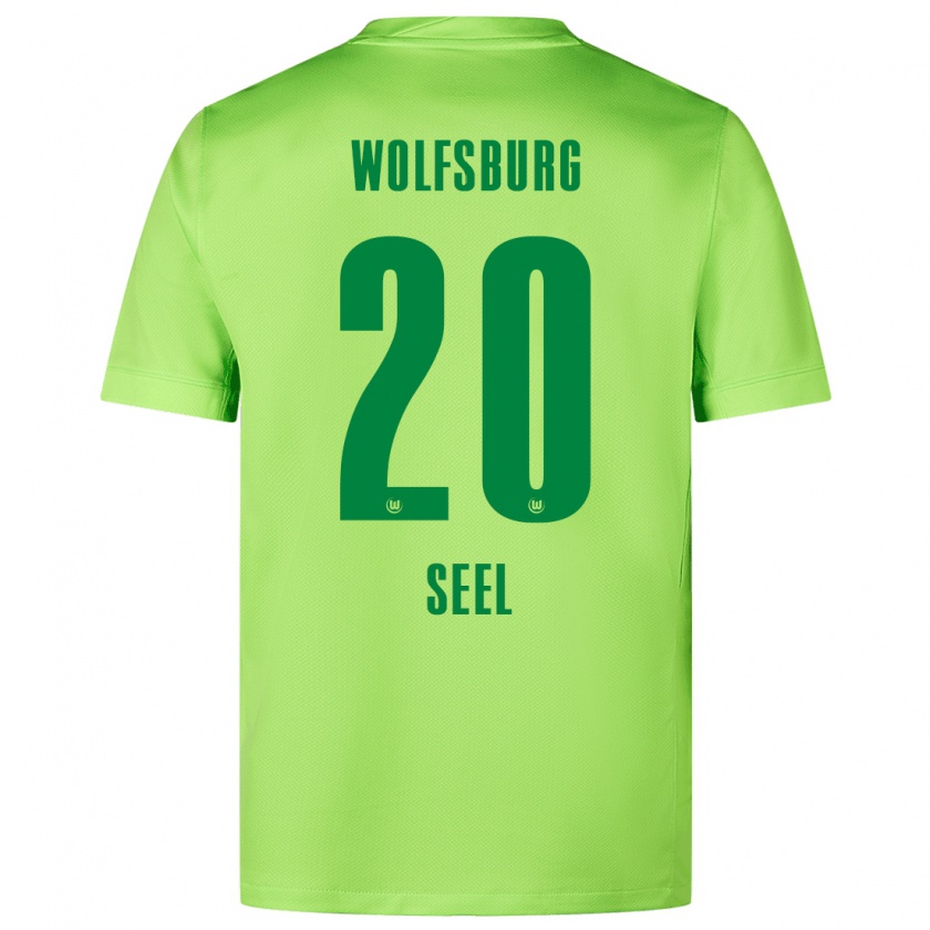 KandinyメンズWilliam Seel#20蛍光グリーンホームシャツ2024/25ジャージーユニフォーム