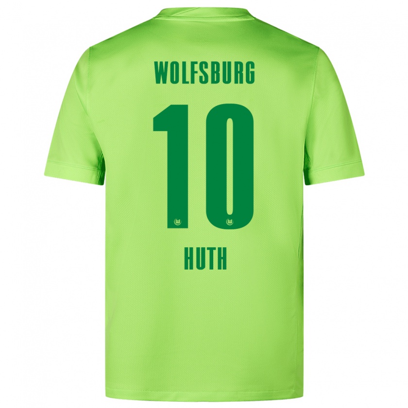 Kandiny Herren Svenja Huth #10 Fluoreszierendes Grün Heimtrikot Trikot 2024/25 T-Shirt Österreich