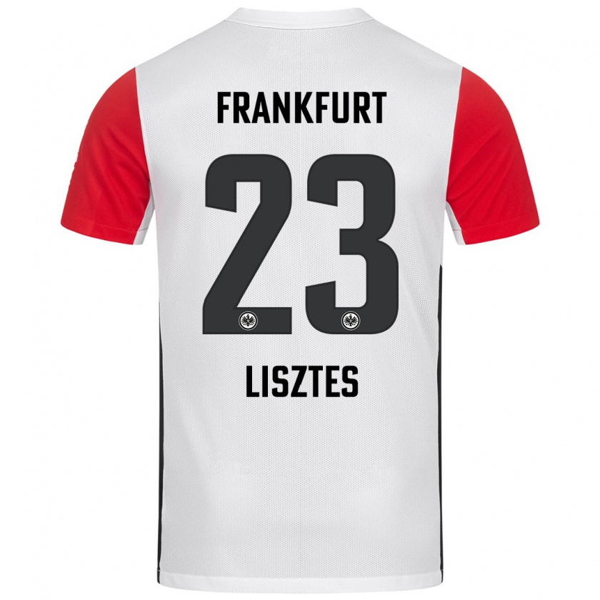 Kandiny Herren Krisztián Lisztes #23 Weiß Rot Heimtrikot Trikot 2024/25 T-Shirt Österreich