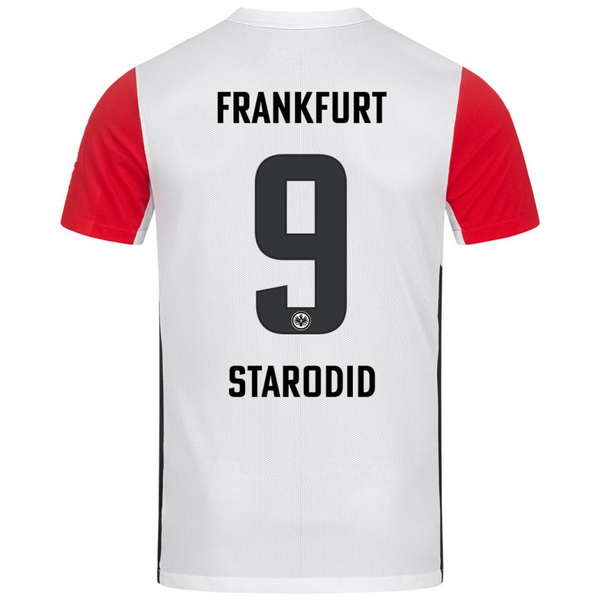 Kandiny Uomo Maglia Daniel Starodid #9 Bianco Rosso Kit Gara Home 2024/25 Maglietta