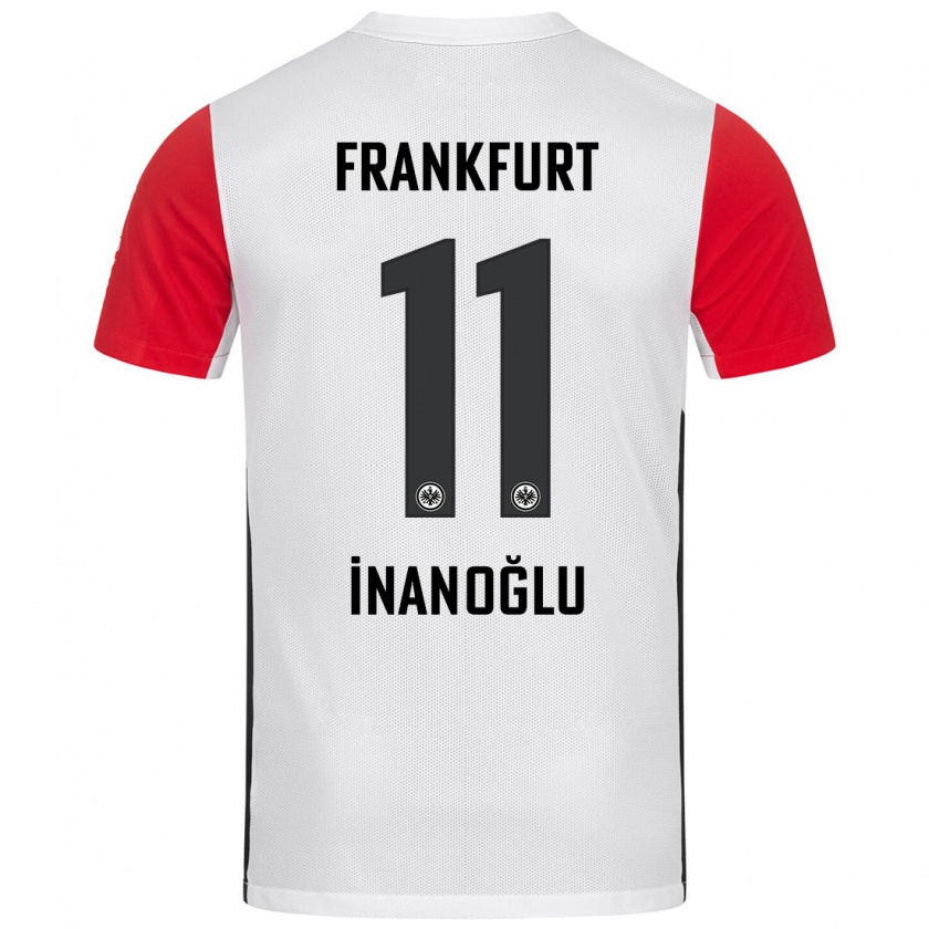 Kandiny Uomo Maglia Kaan İnanoğlu #11 Bianco Rosso Kit Gara Home 2024/25 Maglietta