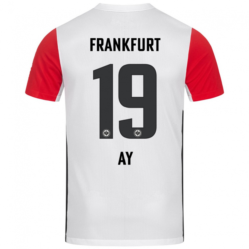 Kandiny Herren Ugur Ay #19 Weiß Rot Heimtrikot Trikot 2024/25 T-Shirt Österreich