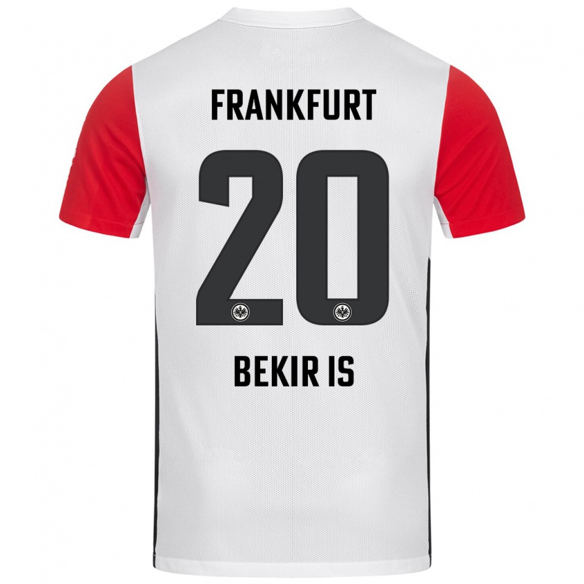 Kandiny Heren Eba Bekir Is #20 Wit Rood Thuisshirt Thuistenue 2024/25 T-Shirt België