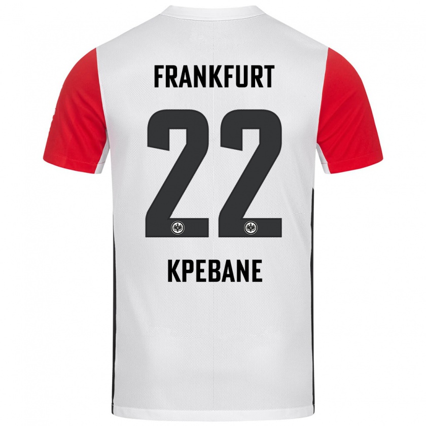 Kandiny Herren Tamiou Kpebane #22 Weiß Rot Heimtrikot Trikot 2024/25 T-Shirt Österreich