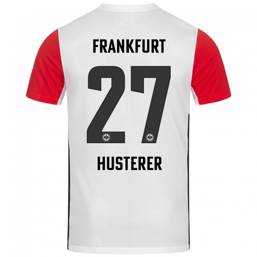 Kandiny Heren Lean Husterer #27 Wit Rood Thuisshirt Thuistenue 2024/25 T-Shirt