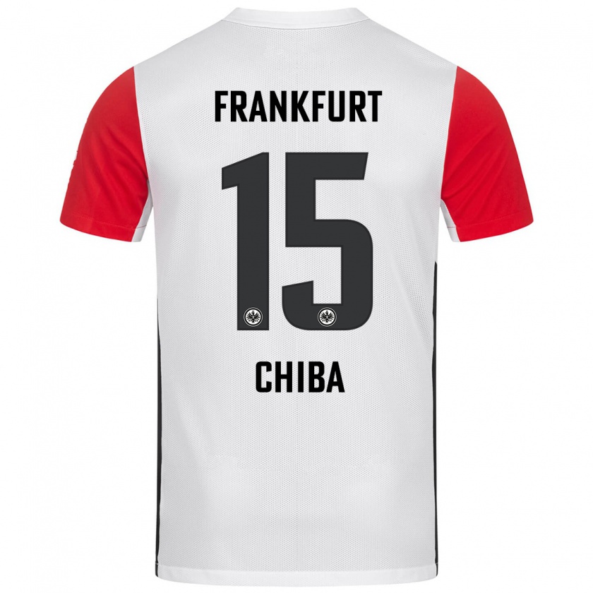 Kandiny Uomo Maglia Remina Chiba #15 Bianco Rosso Kit Gara Home 2024/25 Maglietta