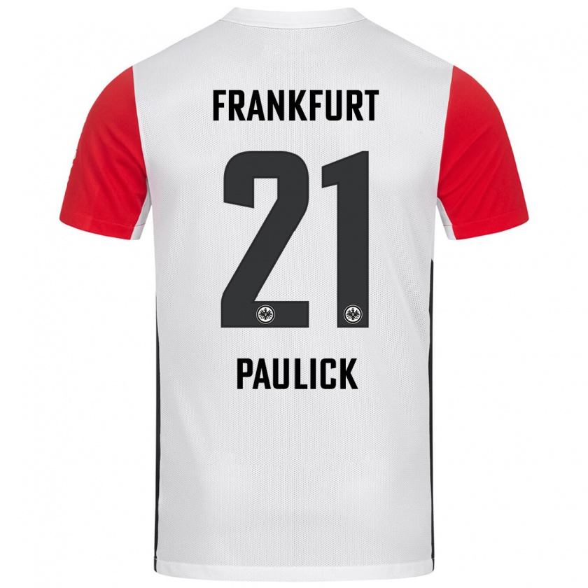 Kandiny Heren Lea Paulick #21 Wit Rood Thuisshirt Thuistenue 2024/25 T-Shirt