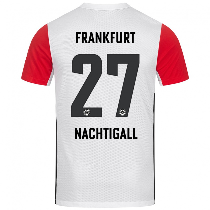 Kandiny Uomo Maglia Sophie Nachtigall #27 Bianco Rosso Kit Gara Home 2024/25 Maglietta