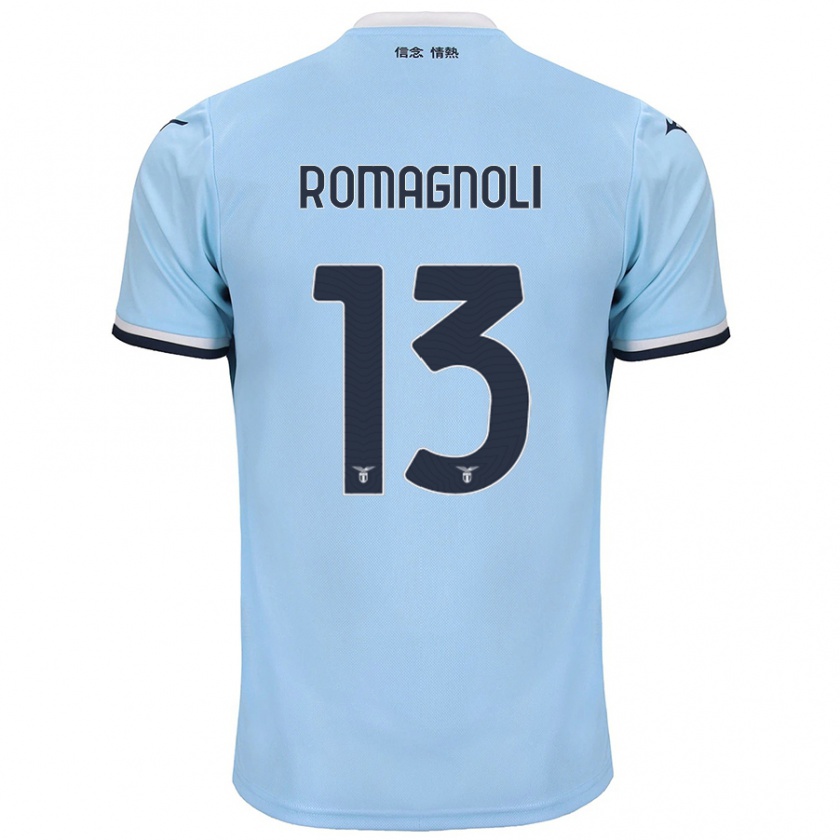 Kandiny Uomo Maglia Alessio Romagnoli #13 Blu Kit Gara Home 2024/25 Maglietta