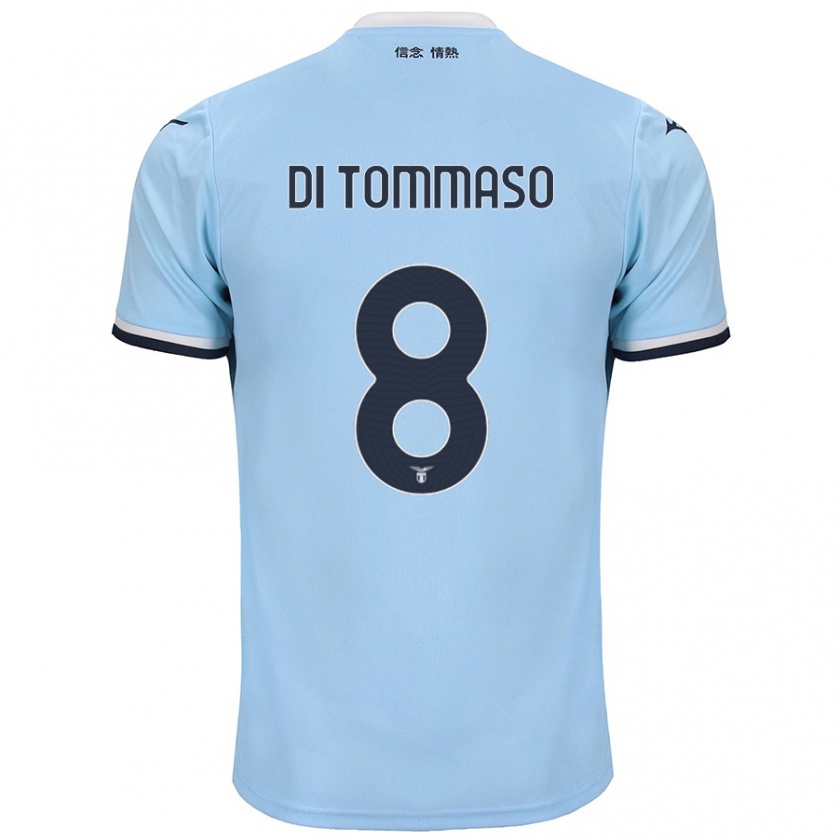 Kandiny Heren Leonardo Di Tommaso #8 Blauw Thuisshirt Thuistenue 2024/25 T-Shirt