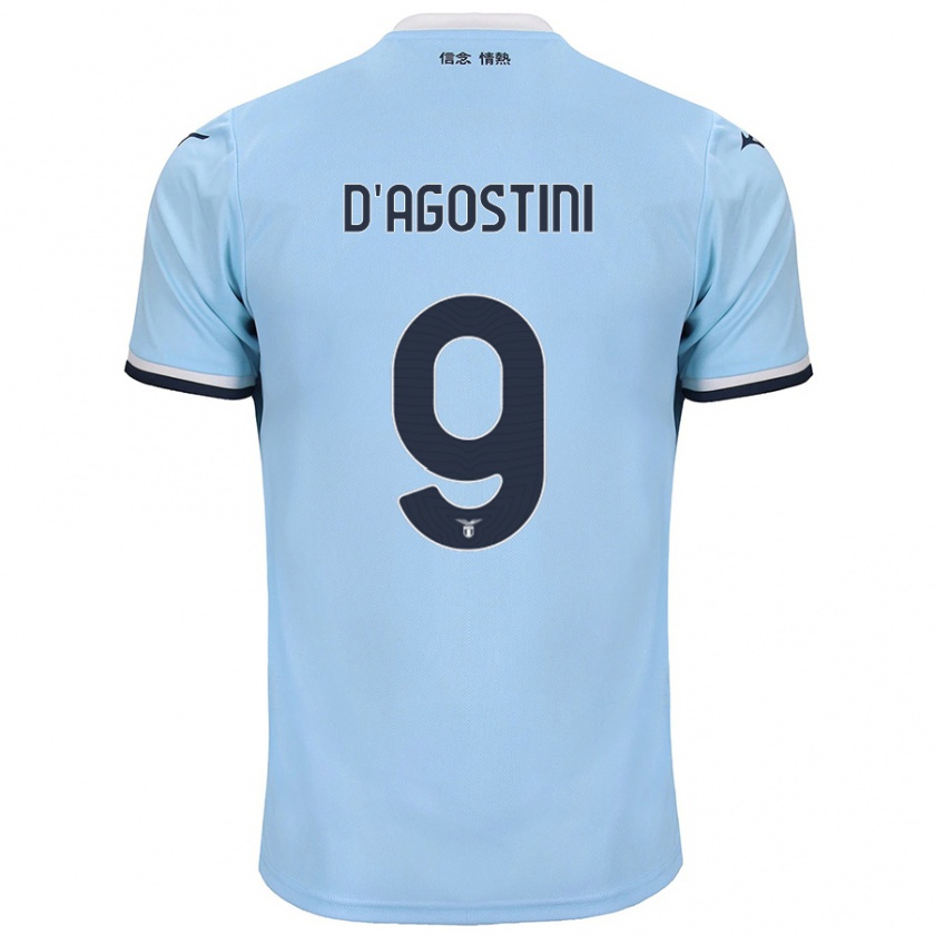 Kandiny Heren Lorenzo D'agostini #9 Blauw Thuisshirt Thuistenue 2024/25 T-Shirt