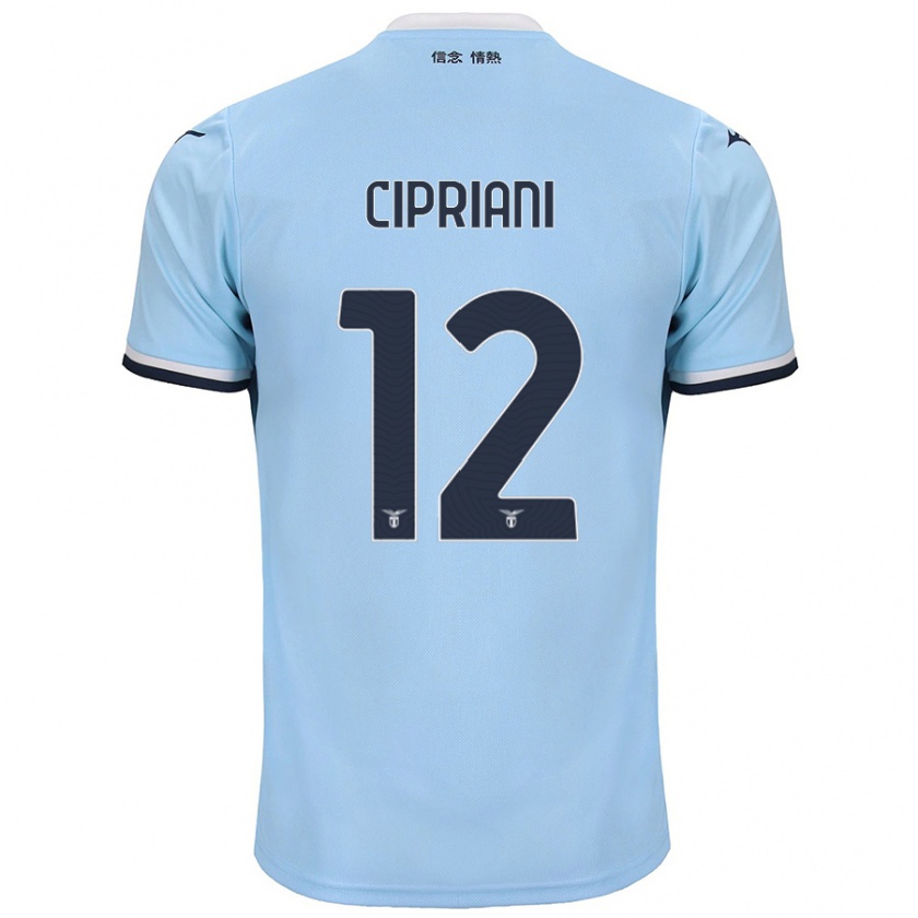 Kandiny Hombre Camiseta Alessio Cipriani #12 Azul 1ª Equipación 2024/25 La Camisa