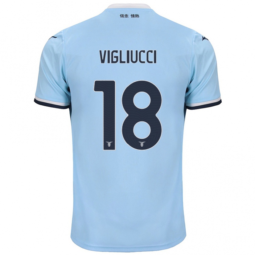 Kandiny Heren Chiara Vigliucci #18 Blauw Thuisshirt Thuistenue 2024/25 T-Shirt