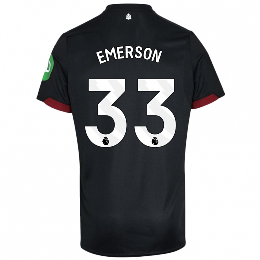 Kandiny Herren Emerson #33 Schwarz Weiß Auswärtstrikot Trikot 2024/25 T-Shirt Österreich