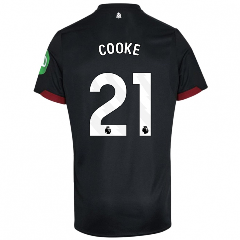 Kandiny Herren Shannon Cooke #21 Schwarz Weiß Auswärtstrikot Trikot 2024/25 T-Shirt Österreich