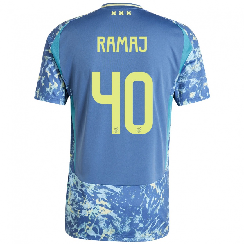 Kandiny Heren Diant Ramaj #40 Grijs Blauw Geel Uitshirt Uittenue 2024/25 T-Shirt België