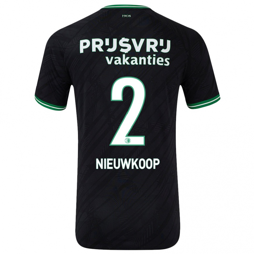 Kandiny Herren Bart Nieuwkoop #2 Schwarz Grün Auswärtstrikot Trikot 2024/25 T-Shirt Österreich