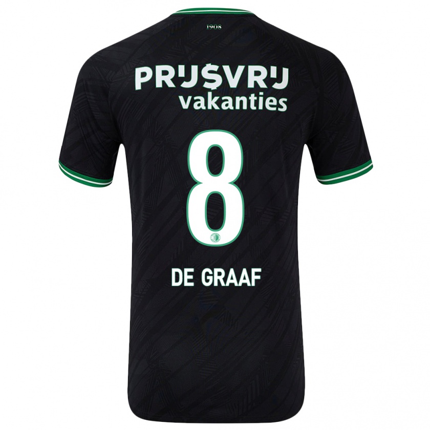 Kandiny Herren Esmee De Graaf #8 Schwarz Grün Auswärtstrikot Trikot 2024/25 T-Shirt Österreich