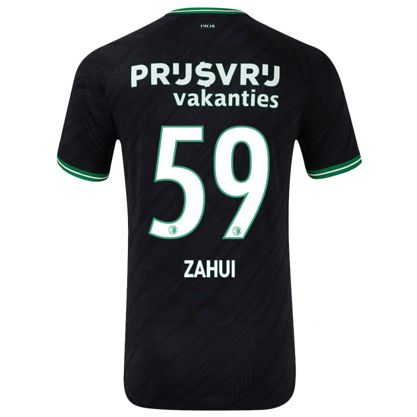 Kandiny Uomo Maglia Nesta Zahui #59 Nero Verde Kit Gara Away 2024/25 Maglietta