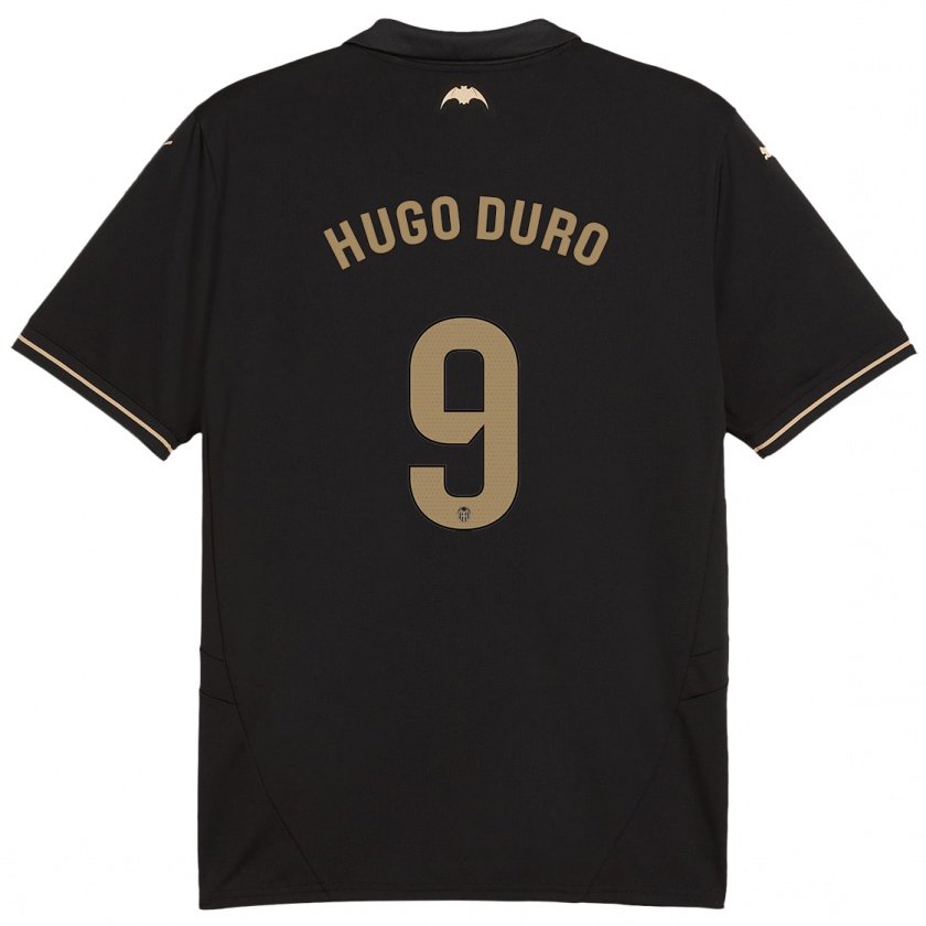 Kandiny Heren Hugo Duro #9 Zwart Uitshirt Uittenue 2024/25 T-Shirt