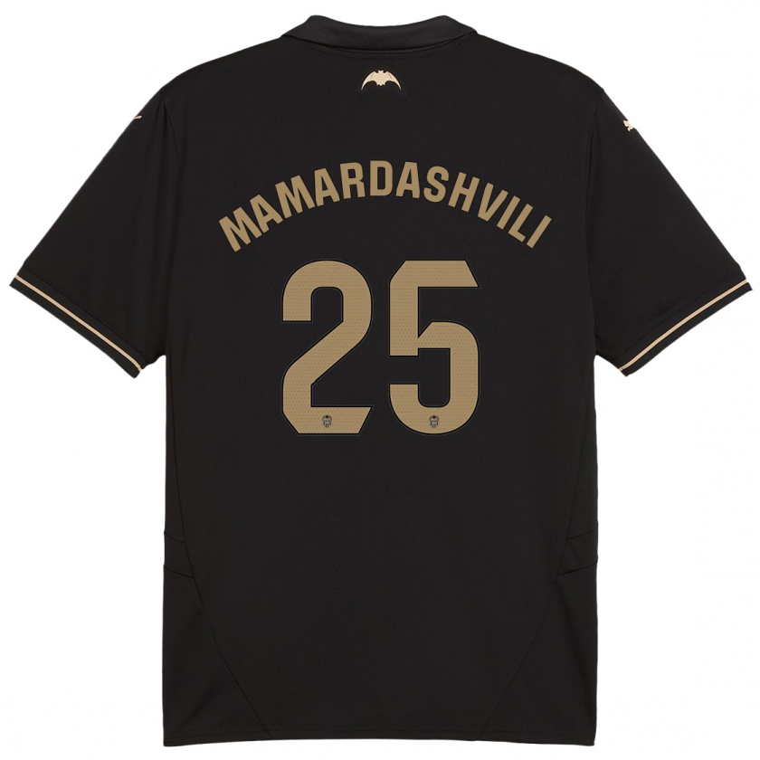 Kandiny Herren Giorgi Mamardashvili #25 Schwarz Auswärtstrikot Trikot 2024/25 T-Shirt Österreich