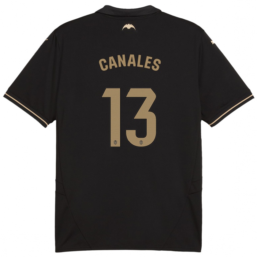 Kandiny Homem Camisola Antonia Canales #13 Preto Alternativa 2024/25 Camisa Brasil