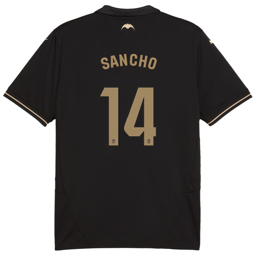 Kandiny Heren Pauleta Sancho #14 Zwart Uitshirt Uittenue 2024/25 T-Shirt België