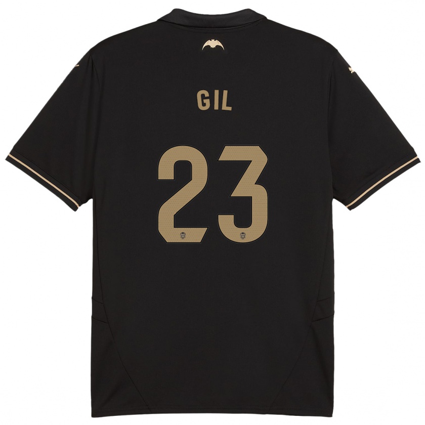 Kandiny Herren Elena Gil #23 Schwarz Auswärtstrikot Trikot 2024/25 T-Shirt Österreich