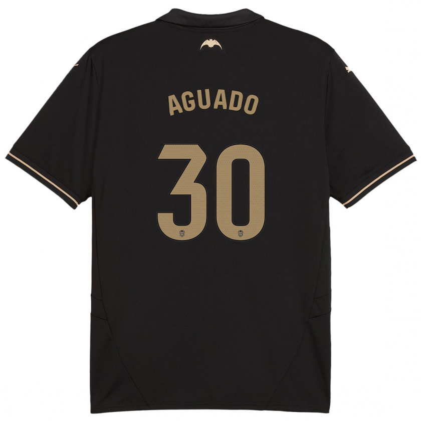 Kandiny Uomo Maglia Julia Aguado #30 Nero Kit Gara Away 2024/25 Maglietta