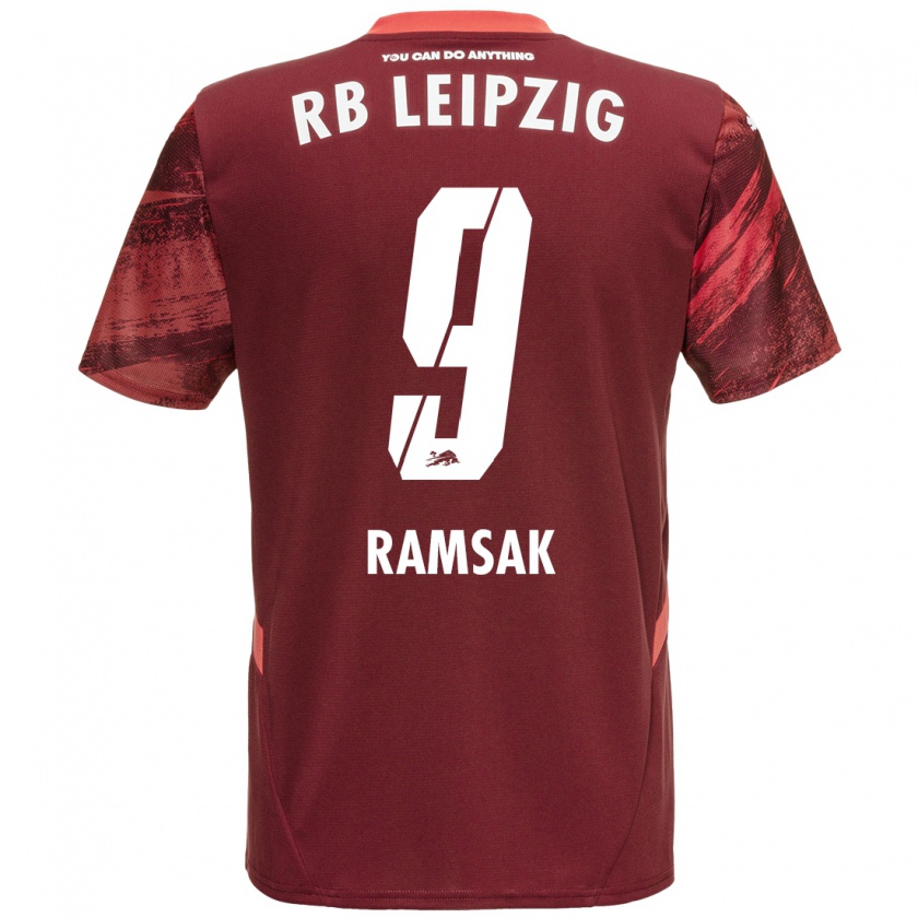 Kandiny Heren Robert Ramsak #9 Bordeauxrood Uitshirt Uittenue 2024/25 T-Shirt