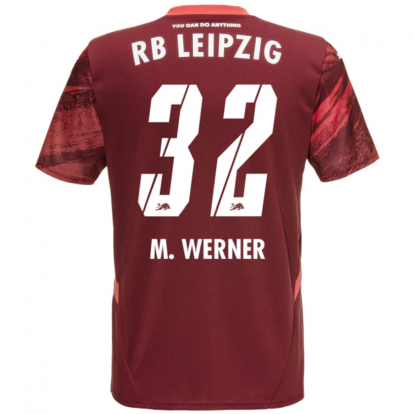 Kandiny Hombre Camiseta Mia Werner #32 Borgoña 2ª Equipación 2024/25 La Camisa