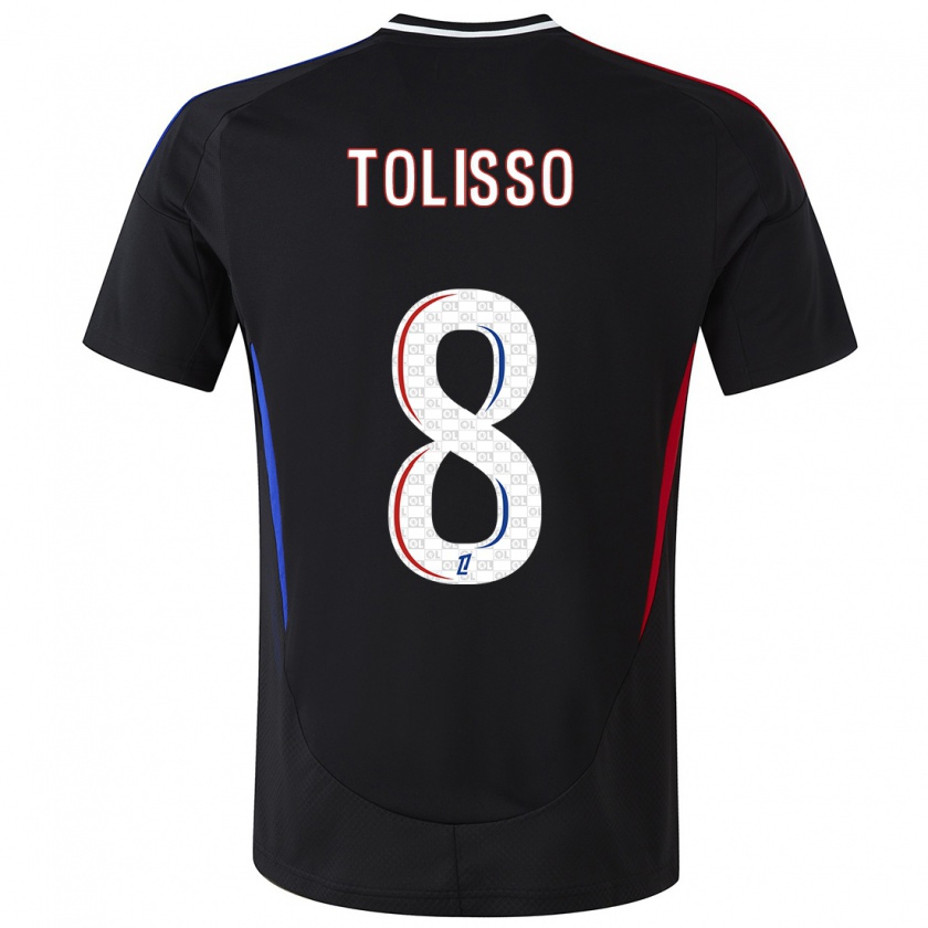 Kandiny Heren Corentin Tolisso #8 Zwart Uitshirt Uittenue 2024/25 T-Shirt