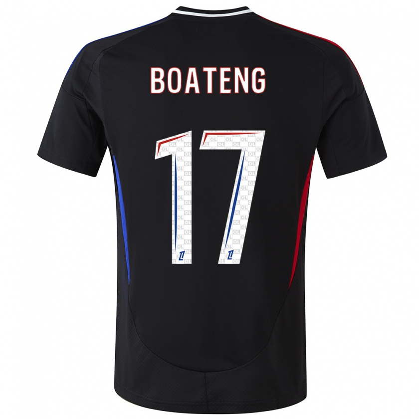 Kandiny Uomo Maglia Jerome Boateng #17 Nero Kit Gara Away 2024/25 Maglietta