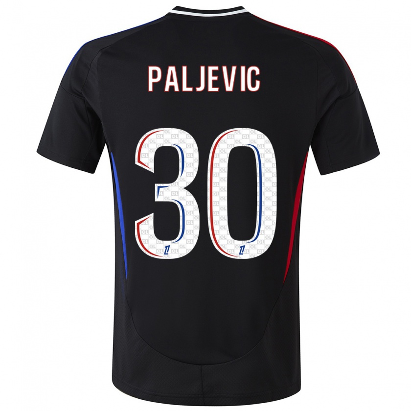 Kandiny Uomo Maglia Alyssia Paljevic #30 Nero Kit Gara Away 2024/25 Maglietta