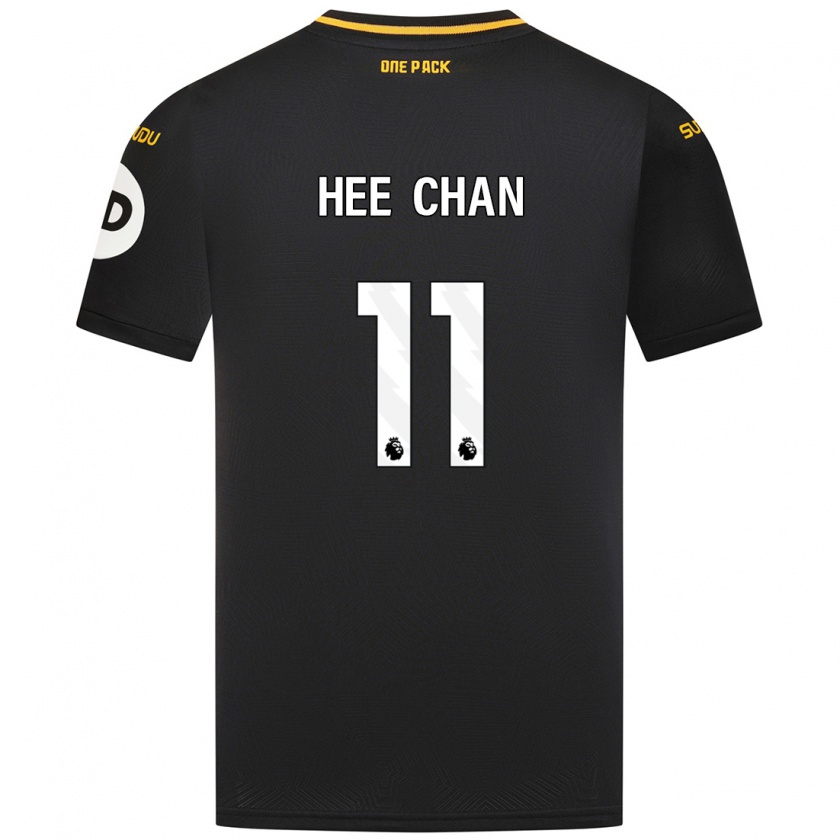 Kandiny Heren Hee-Chan Hwang #11 Zwart Uitshirt Uittenue 2024/25 T-Shirt