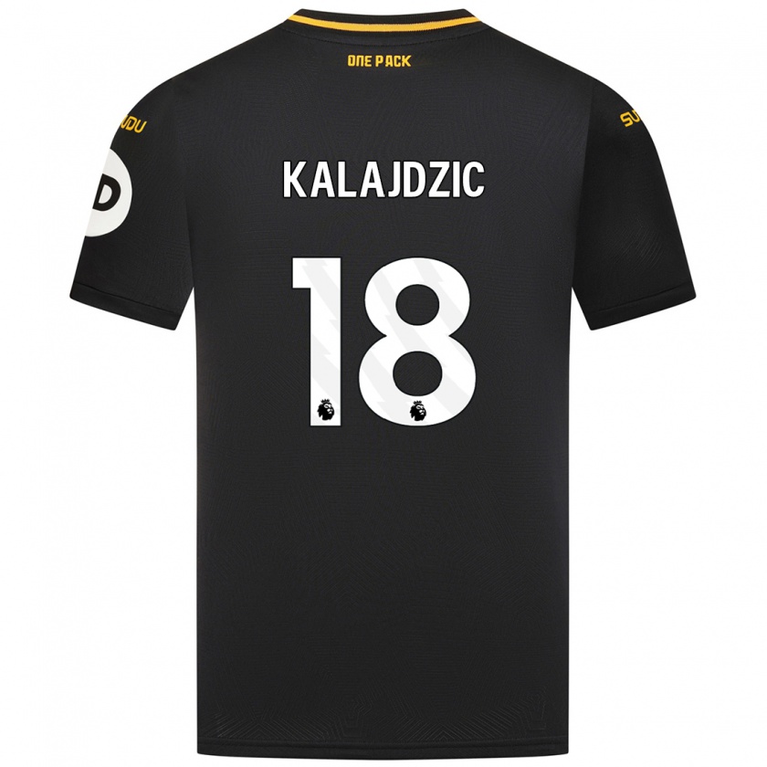 Kandiny Heren Sasa Kalajdzic #18 Zwart Uitshirt Uittenue 2024/25 T-Shirt