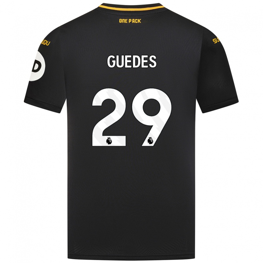 Kandiny Herren Gonçalo Guedes #29 Schwarz Auswärtstrikot Trikot 2024/25 T-Shirt Österreich