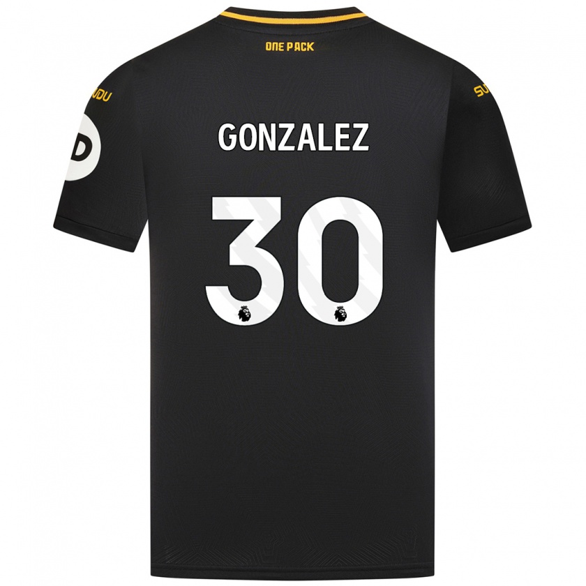 Kandiny Herren Enso González #30 Schwarz Auswärtstrikot Trikot 2024/25 T-Shirt Österreich