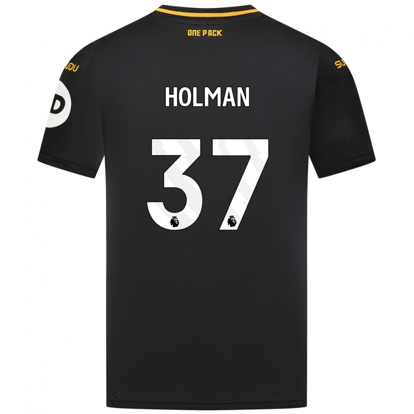 Kandiny Herren Fletcher Holman #37 Schwarz Auswärtstrikot Trikot 2024/25 T-Shirt Österreich