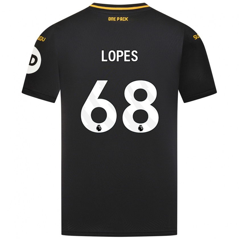 Kandiny Herren Leo Lopes #68 Schwarz Auswärtstrikot Trikot 2024/25 T-Shirt Österreich