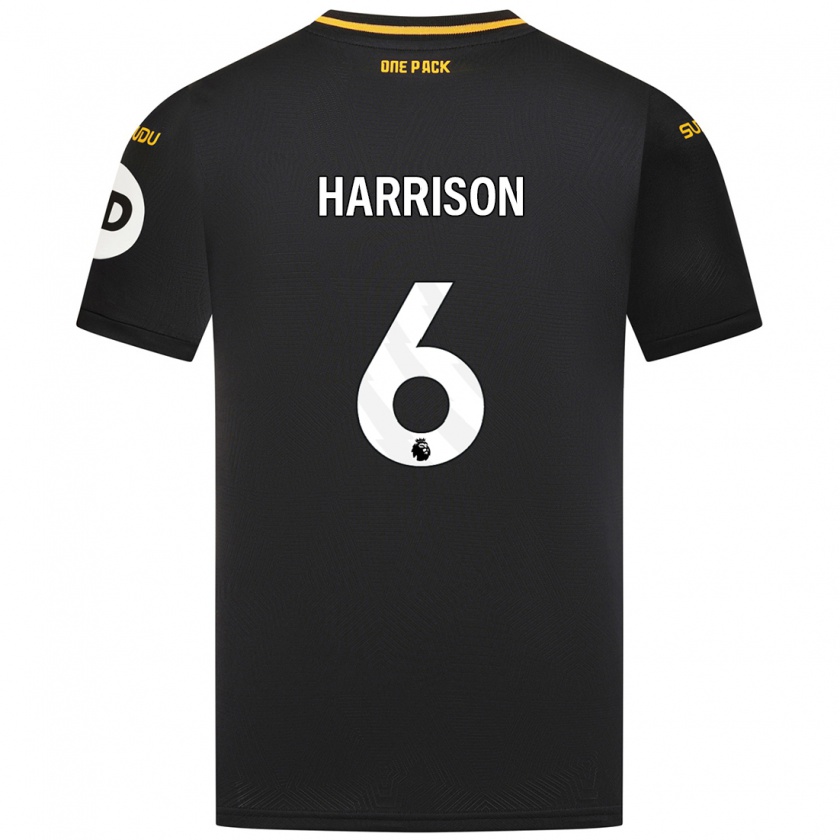 Kandiny Herren Lexie Harrison #6 Schwarz Auswärtstrikot Trikot 2024/25 T-Shirt Österreich