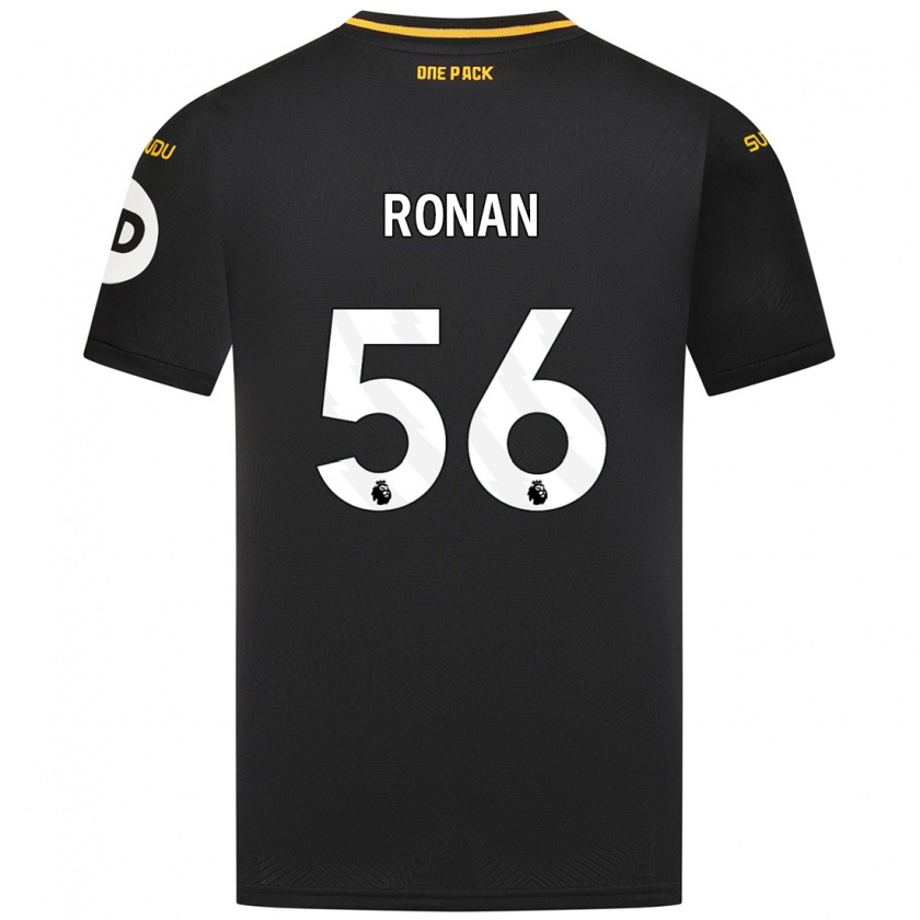 Kandiny Herren Connor Ronan #56 Schwarz Auswärtstrikot Trikot 2024/25 T-Shirt Österreich