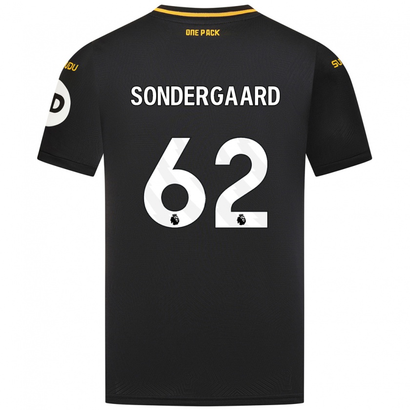 Kandiny Heren Andreas Sondergaard #62 Zwart Uitshirt Uittenue 2024/25 T-Shirt