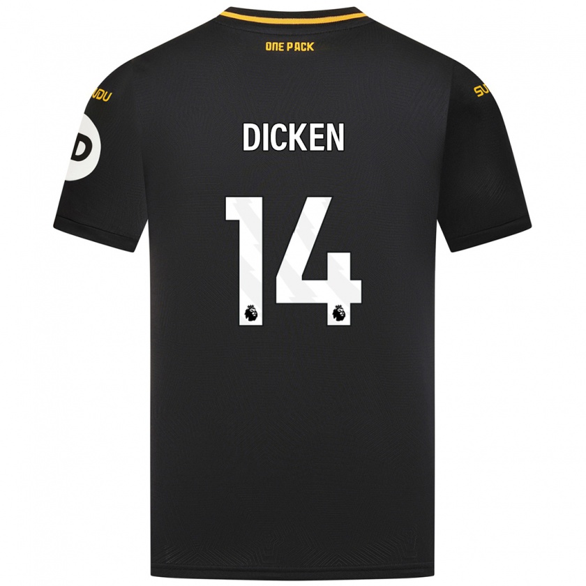 Kandiny Herren Amy Dicken #14 Schwarz Auswärtstrikot Trikot 2024/25 T-Shirt Österreich