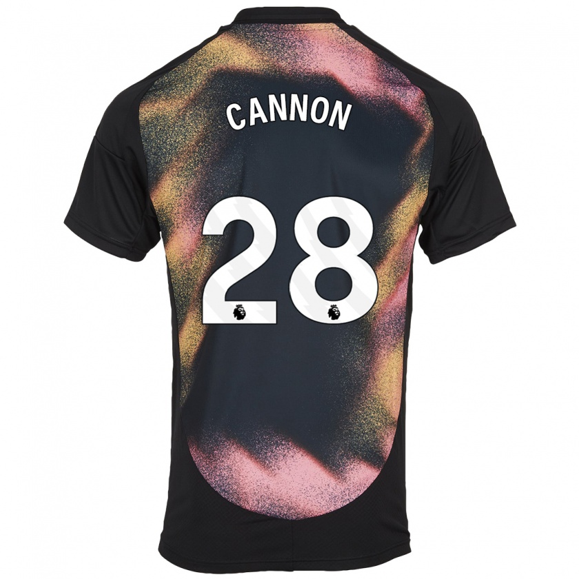 Kandiny Herren Tom Cannon #28 Schwarz Weiß Auswärtstrikot Trikot 2024/25 T-Shirt Österreich